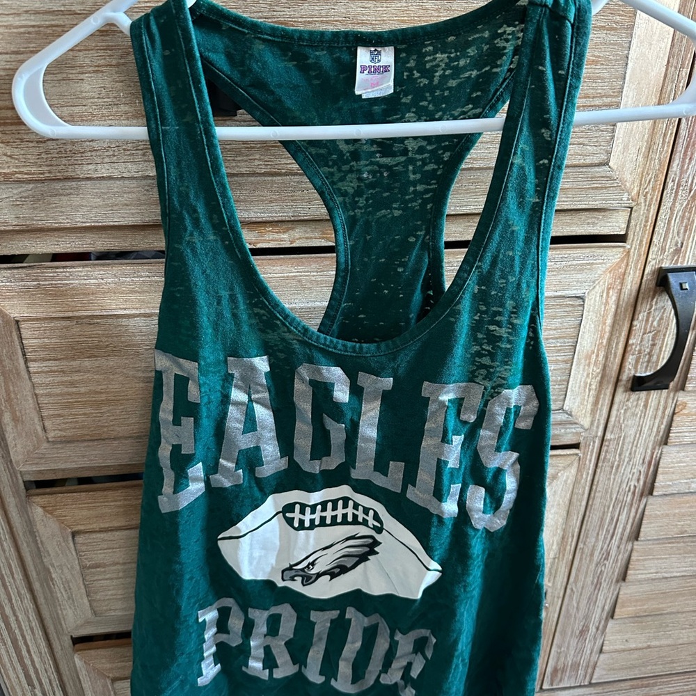 PINK Victoria's Secret NFL collection Philadelphia Eagles racer back tank top